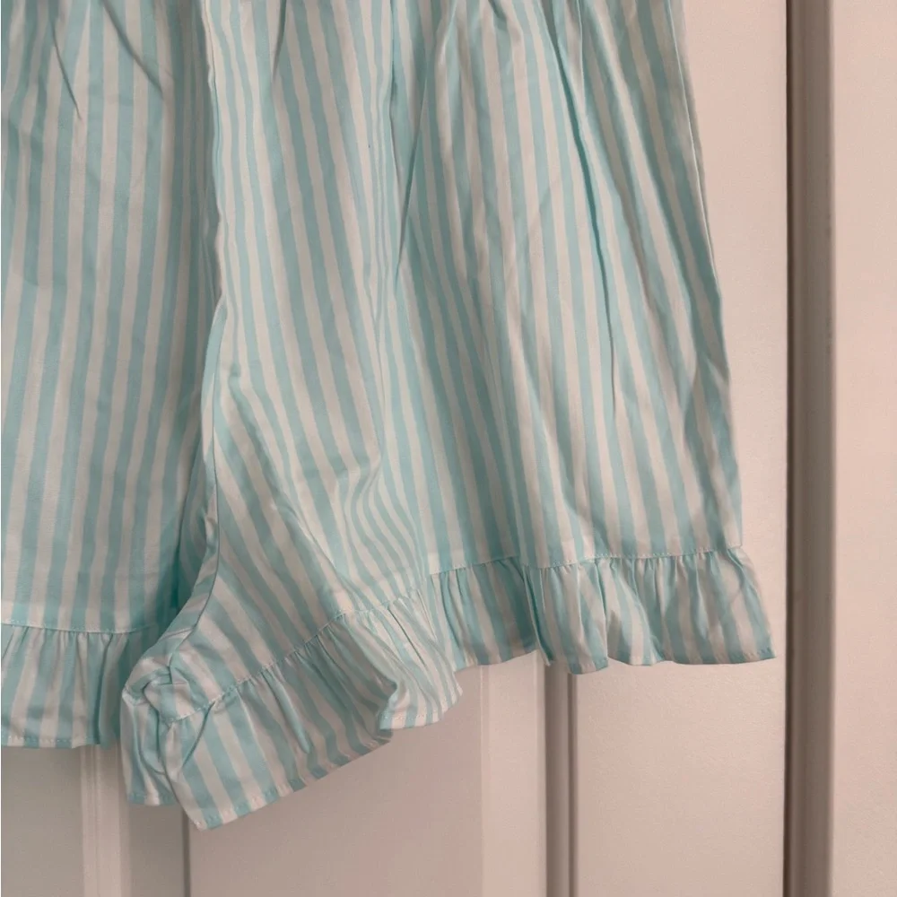 Few Moda kourt Aura‎ Two-Piece Pajama Set - Size M - Mint Stripe - NWT